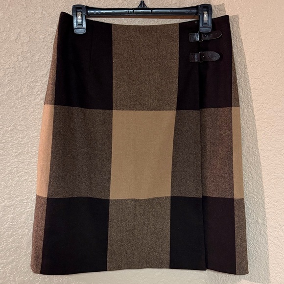 Eddie Bauer Dresses & Skirts - 4/$15 Eddie Bauer Checkered Brown and Tan Mini Skirt
